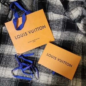Louis Vuitton Box with ribbon and matching shopping bag